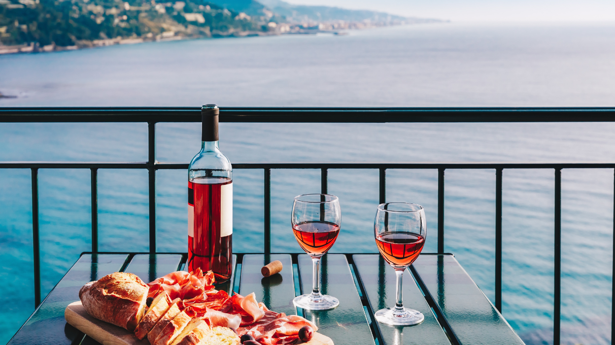 Degustazione di vino e salumi con vista sul lago albano